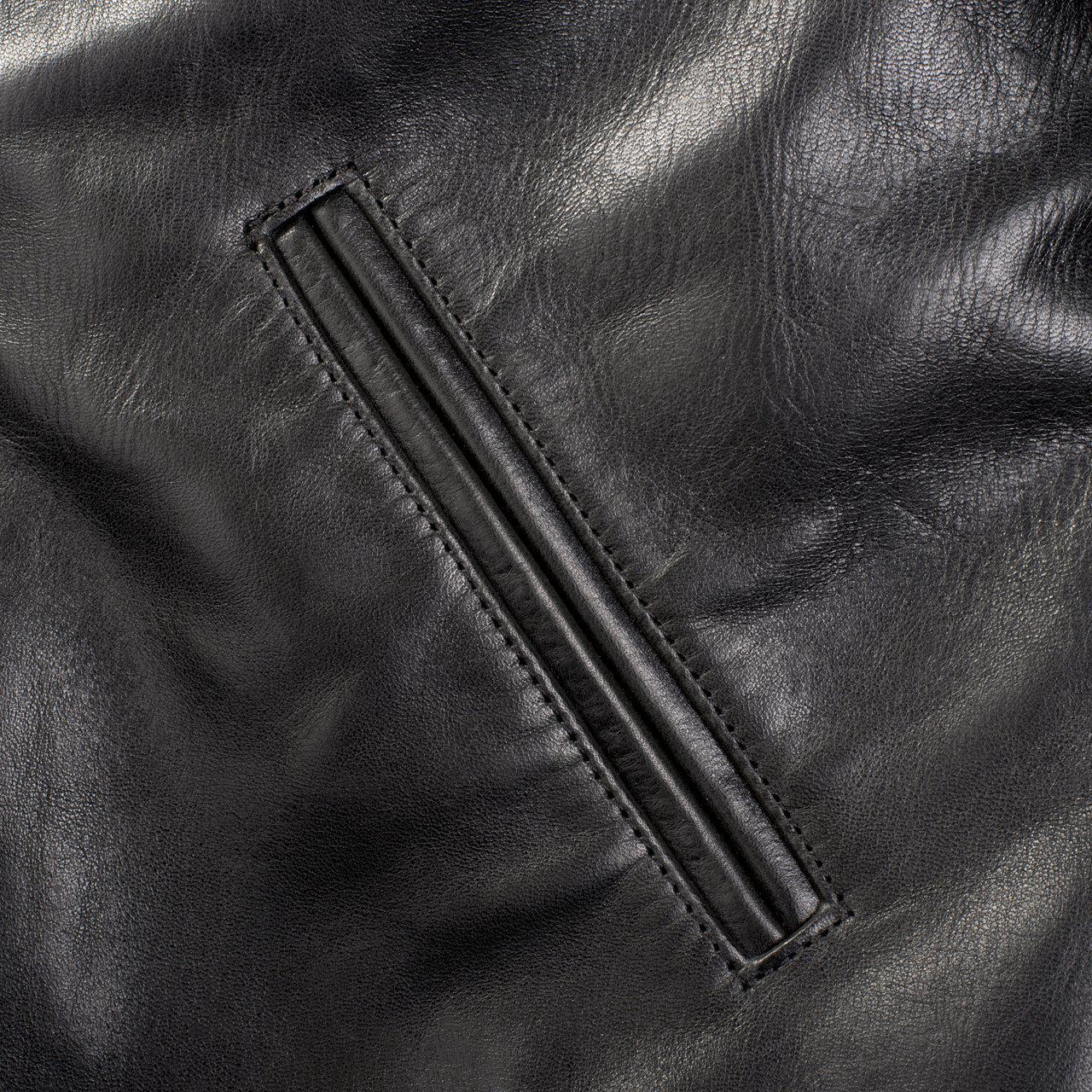Addict AD-01 Horsehide Leather Jacket Black - Image 3