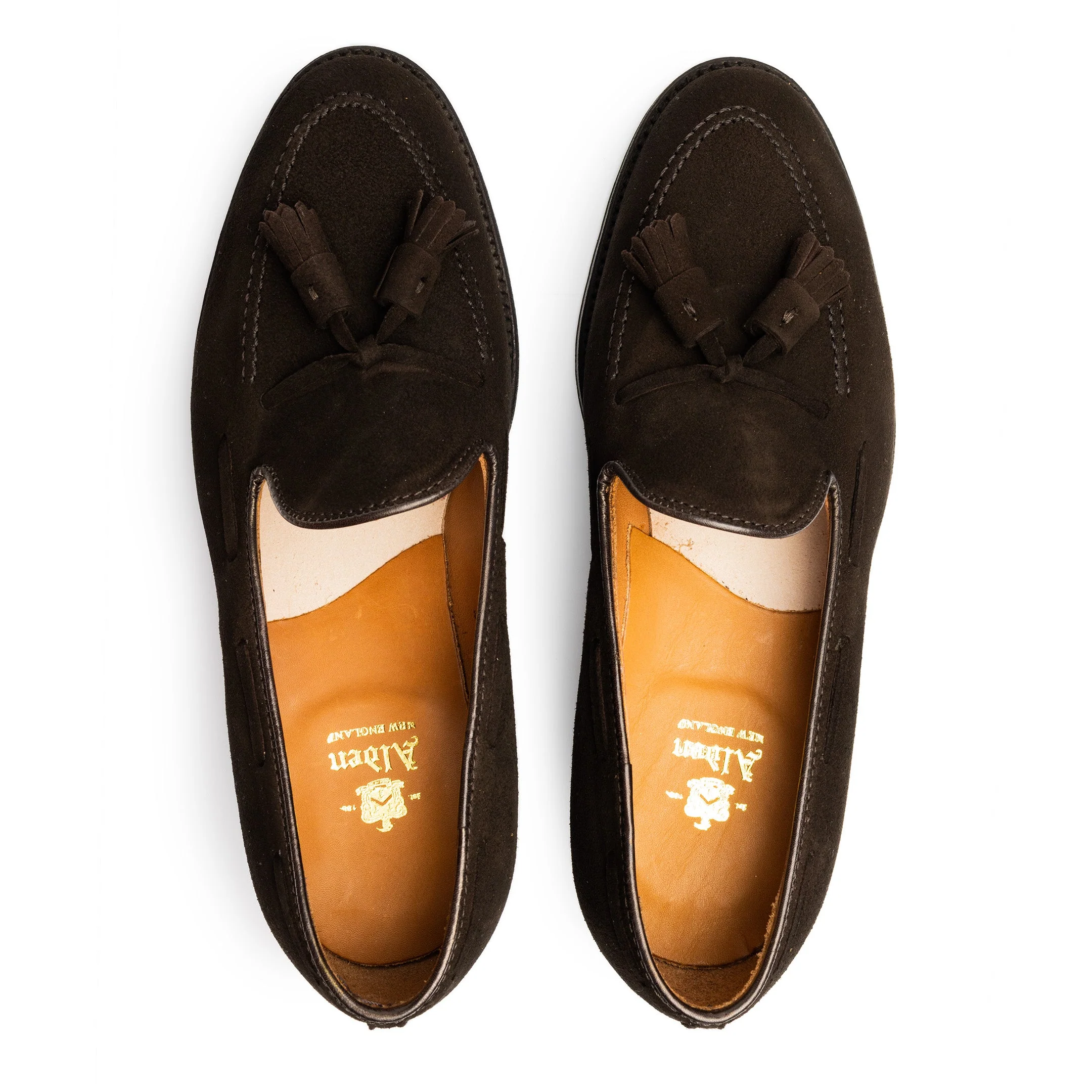 Alden Tassel Loafer Brown Suede 666 - Image 4