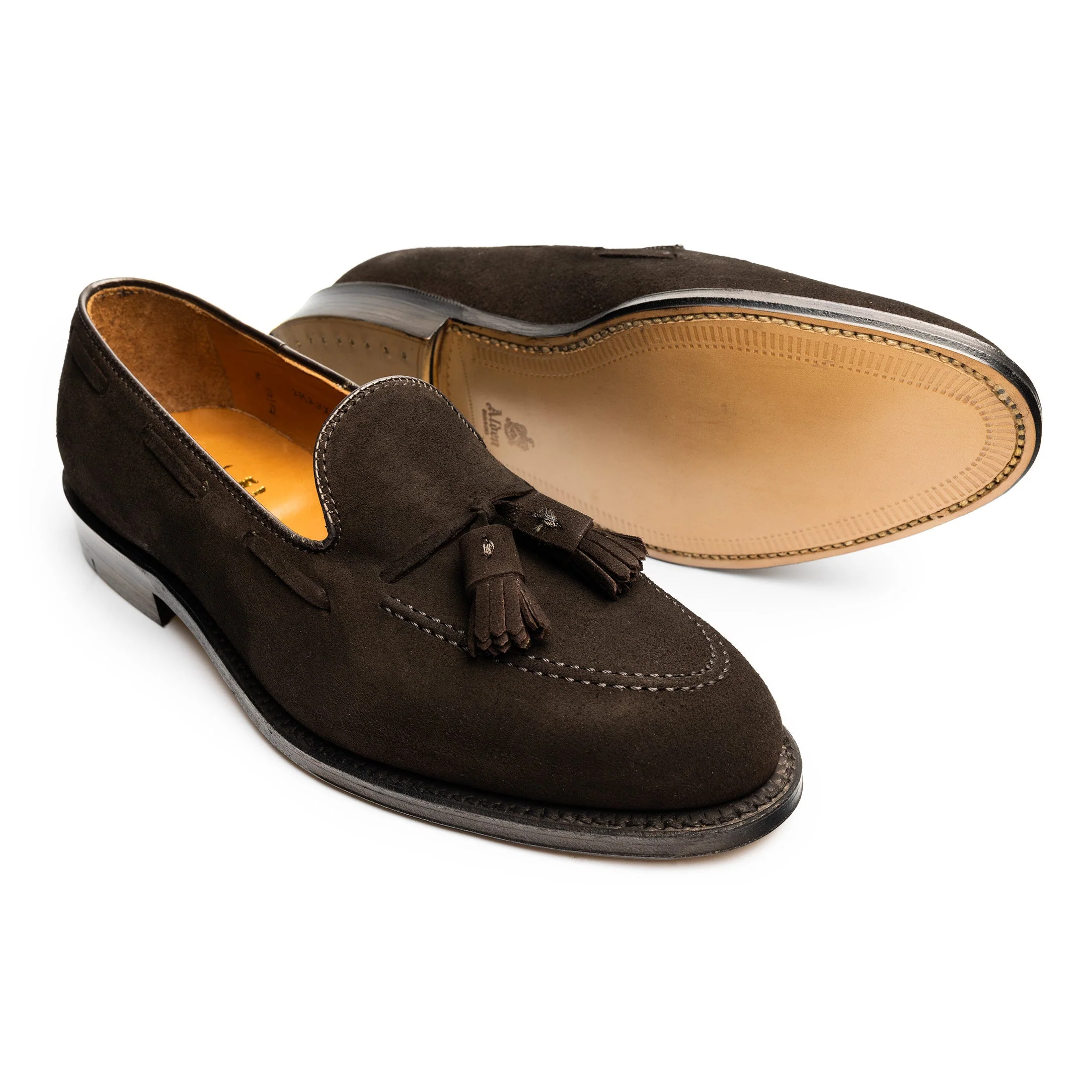 Alden Tassel Loafer Brown Suede 666 - Image 5