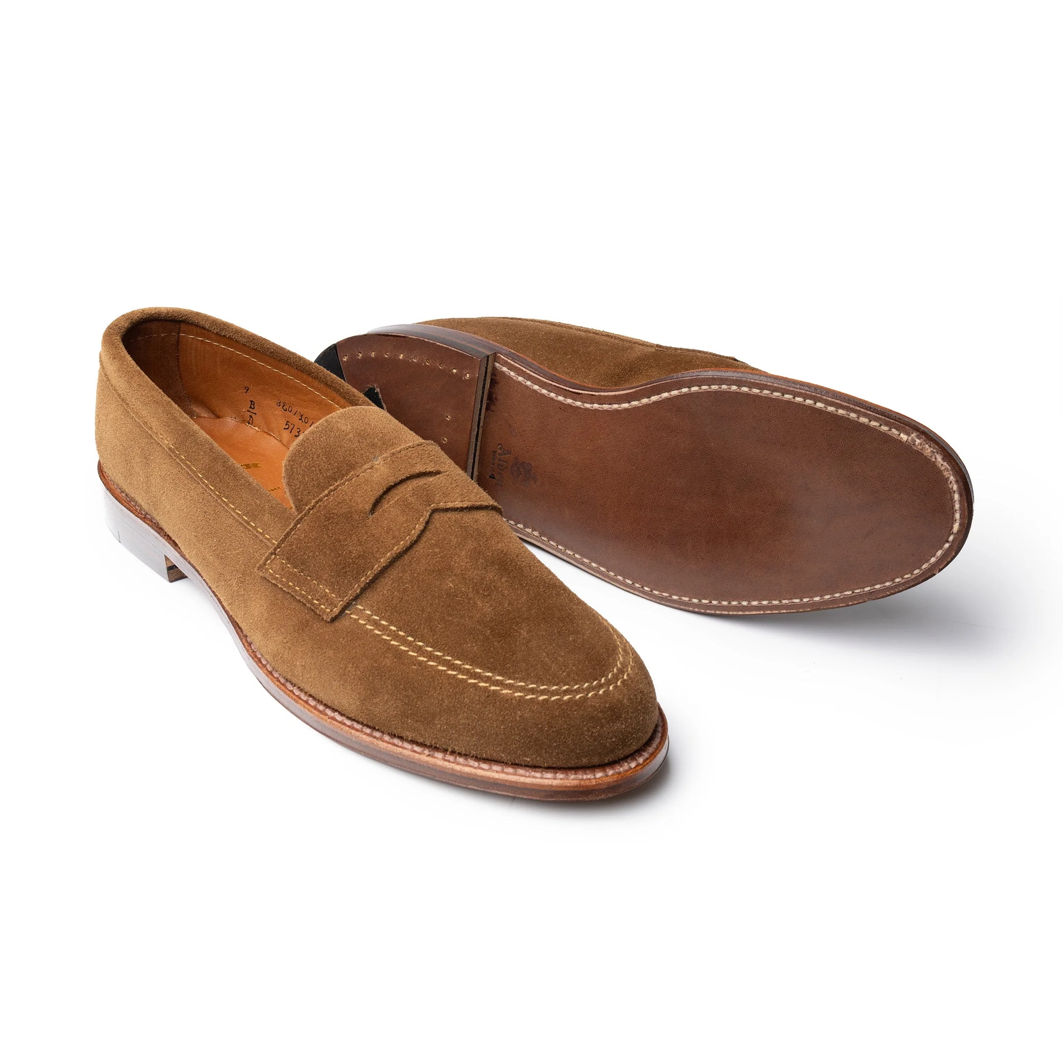 Alden Unlined Penny Loafer Snuff Suede 5735F - Image 3