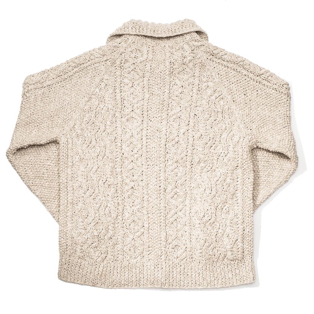 Allevol x Inverallan 3A Lumber Cardigan Linen/ Cotton Natural - Image 5