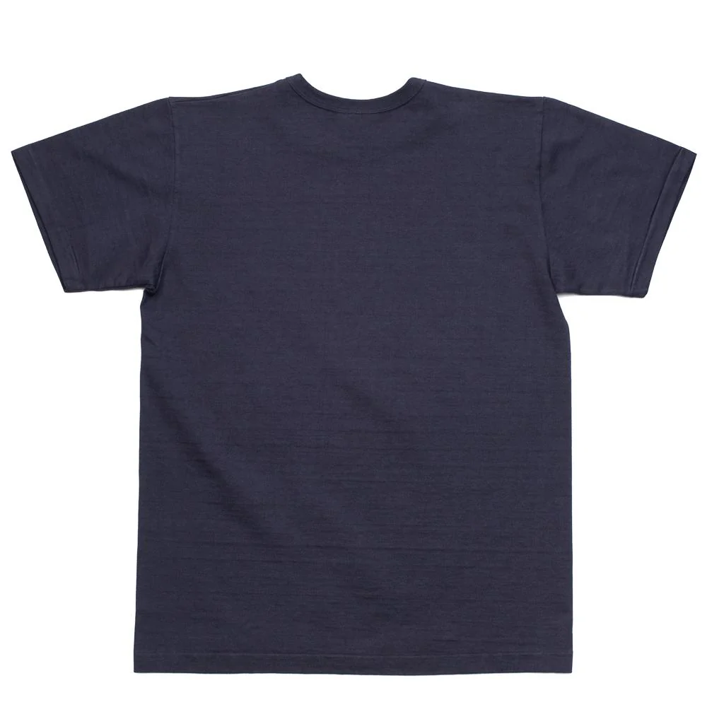 Allevol Heavy Duty Crew Neck T-Shirt Navy - Image 3