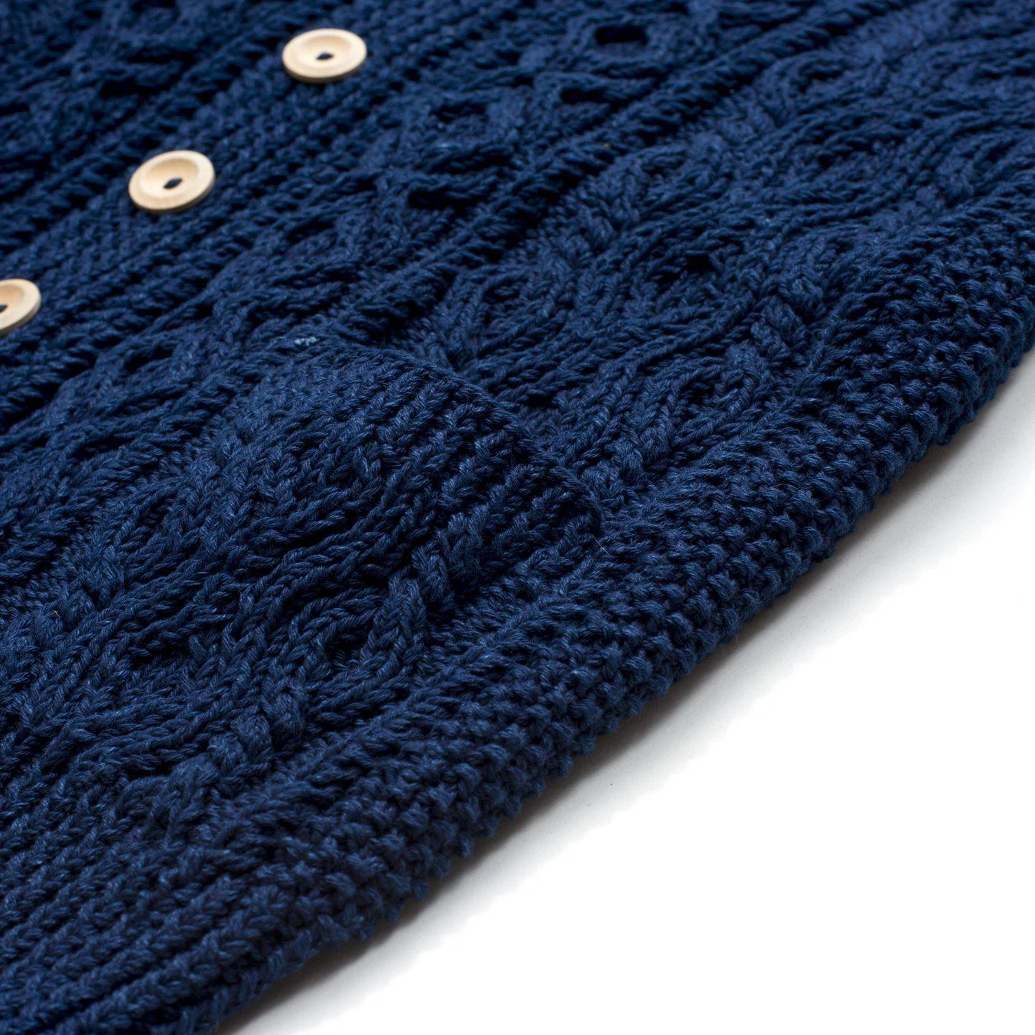 Allevol x Inverallan Cable Knit Cardigan 3A Indigo - Image 6