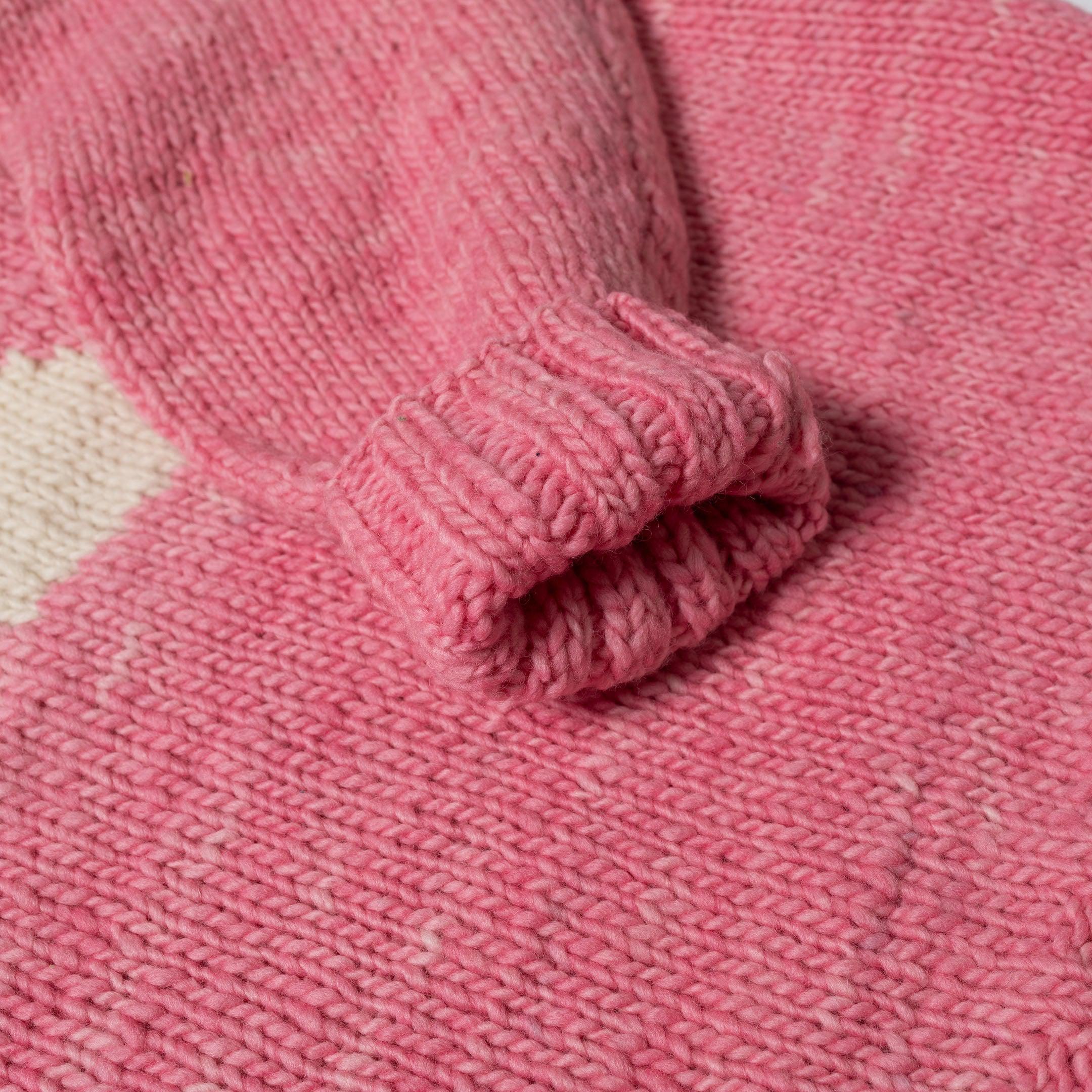 Chamula Star Pullover Lt. Pink x Ivory - Image 3