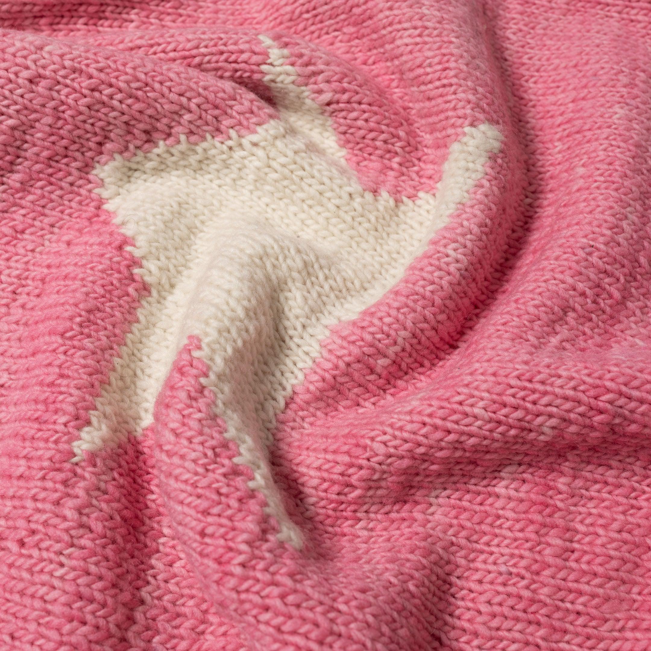 Chamula Star Pullover Lt. Pink x Ivory - Image 4