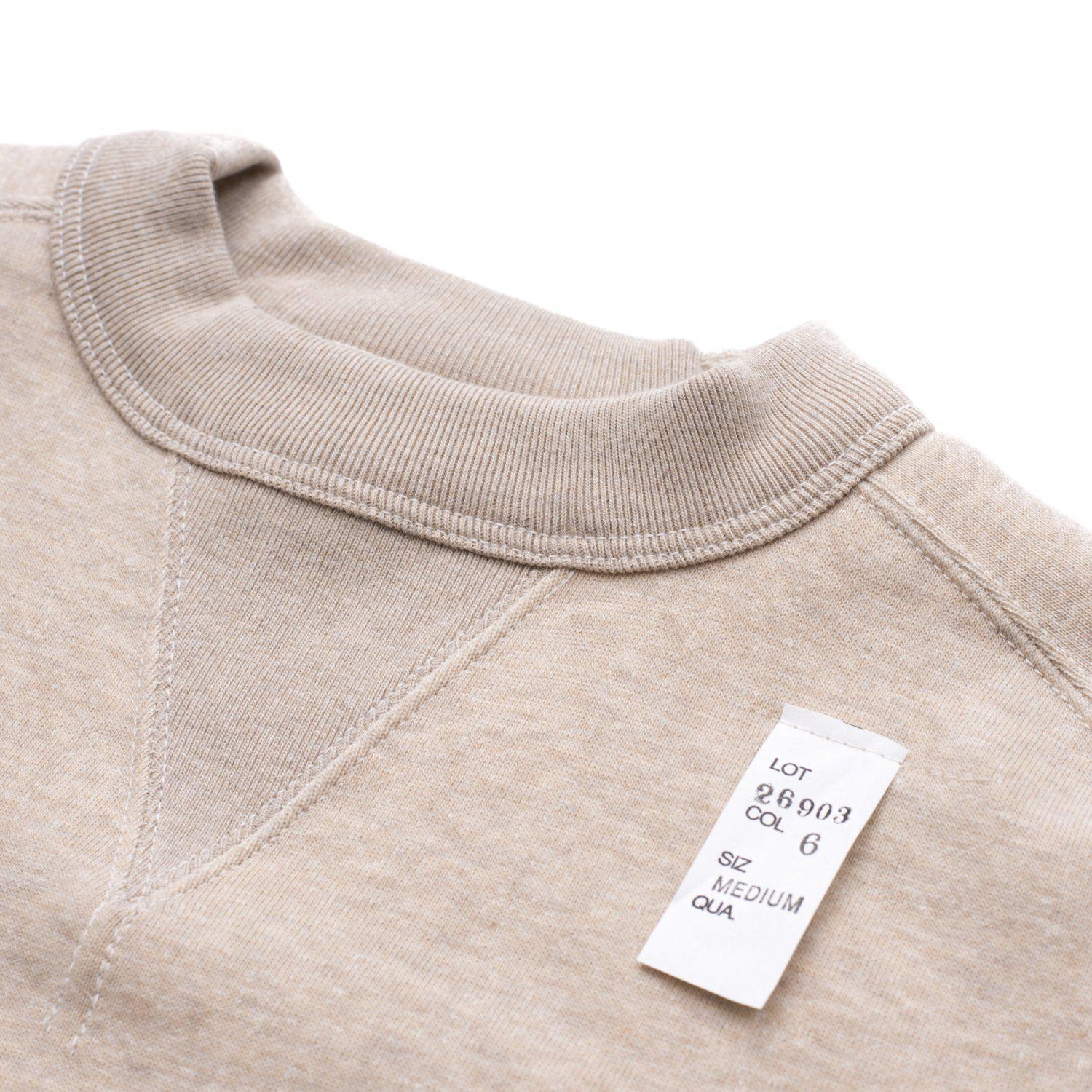 Cushman Lot. 26903 Freedom Sleeve Sweatshirt Mixed Beige - Image 3