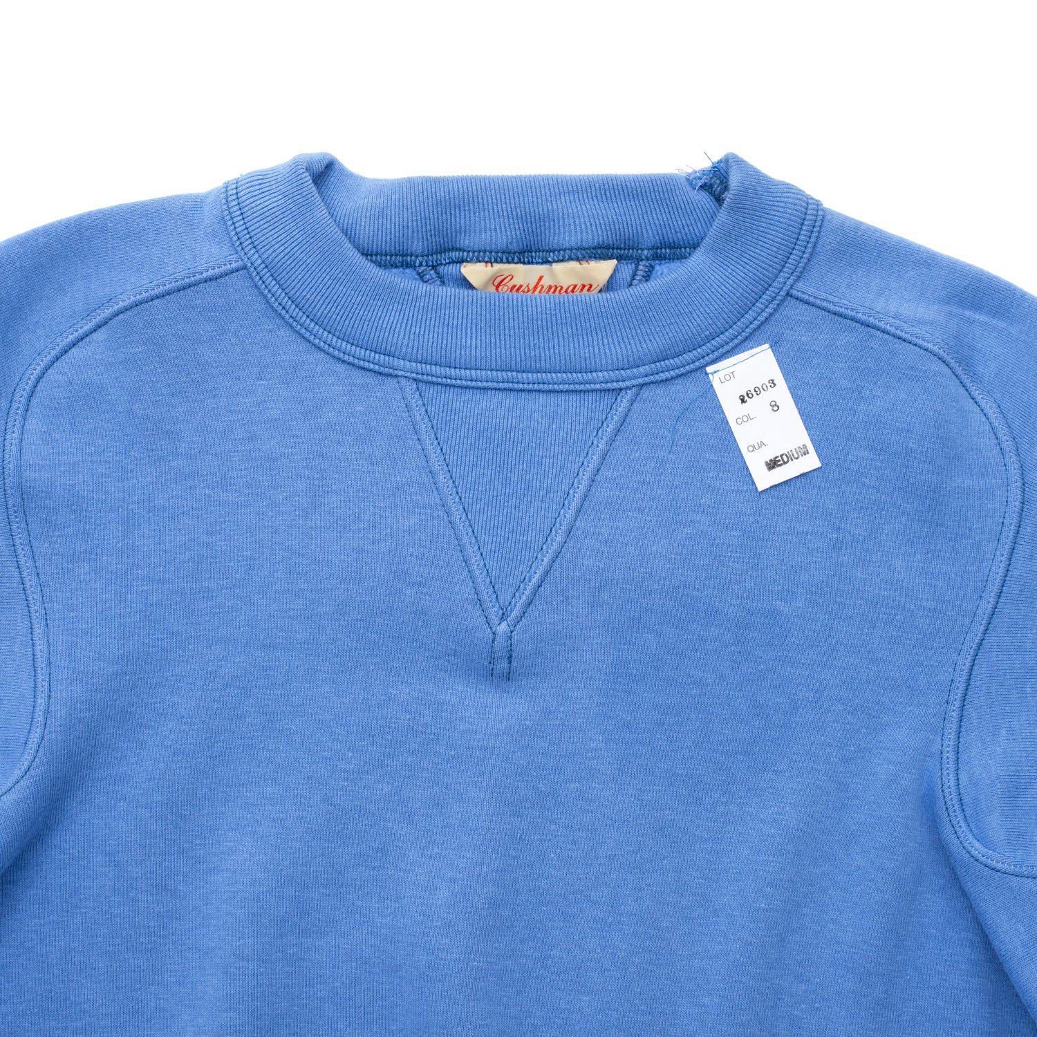 Cushman Lot. 26903 Freedom Sleeve Sweatshirt Sax - Image 4