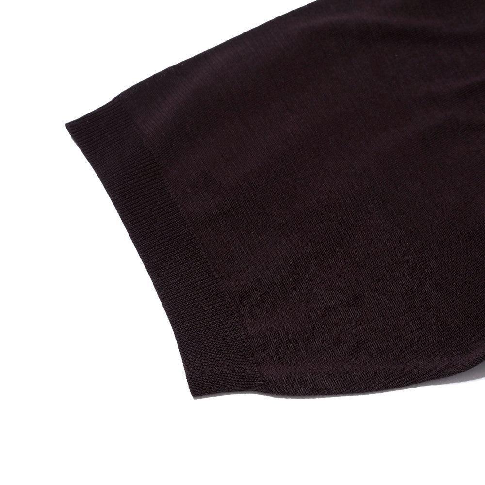 Haversack Zip Knit Polo Brown - Image 4