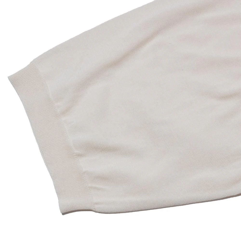 Haversack Zip Knit Polo Ivory - Image 4