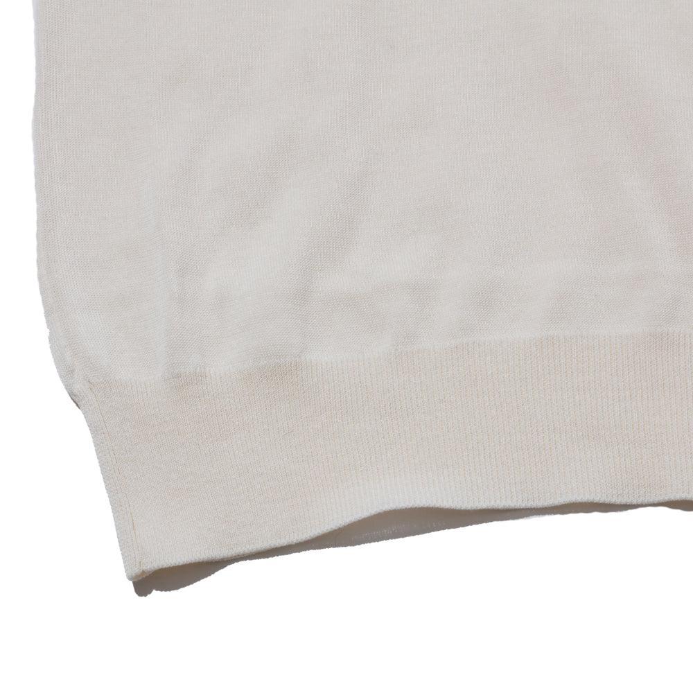 Haversack Zip Knit Polo Ivory - Image 5