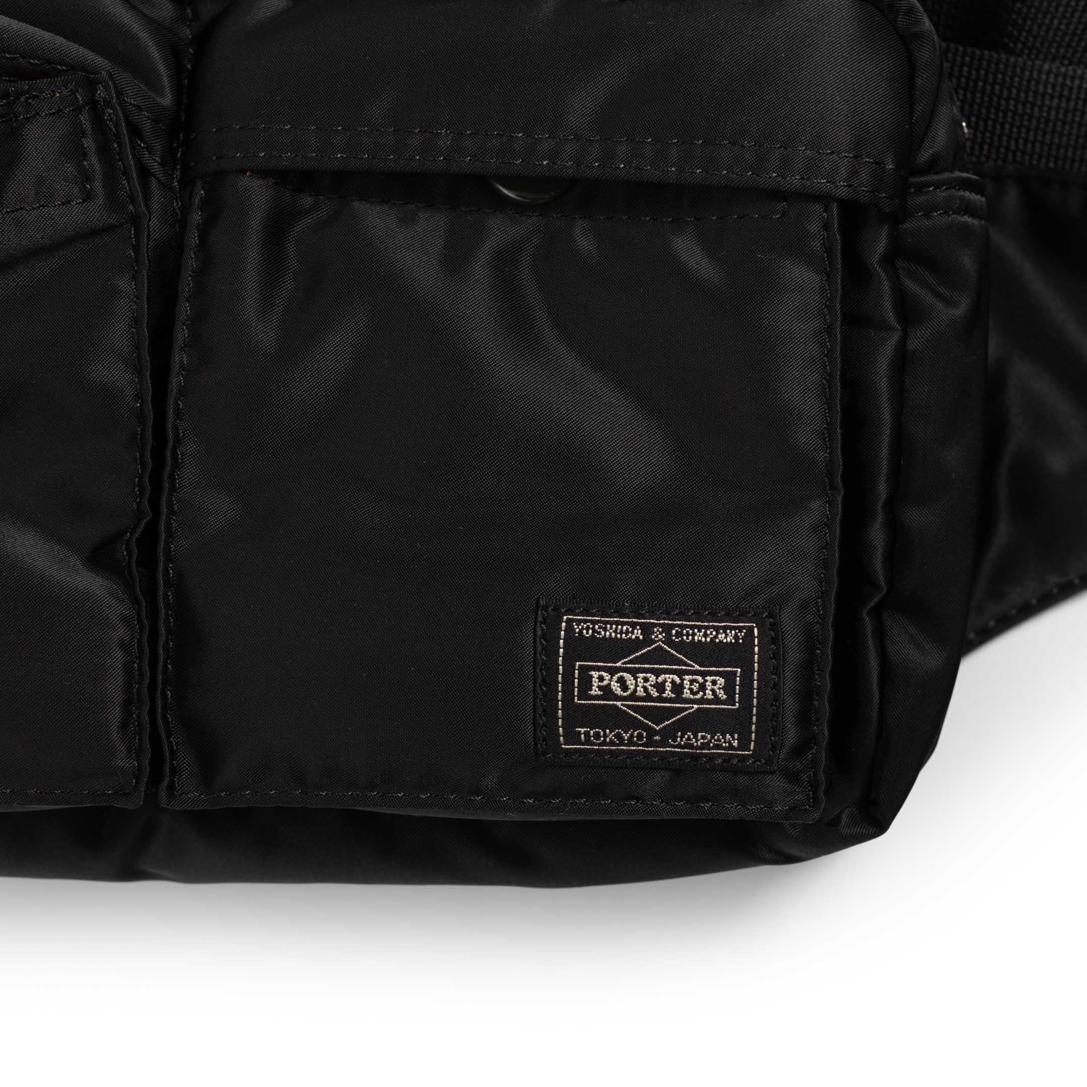 Porter Yoshida & Co Tanker Waist Bag Black - Image 3