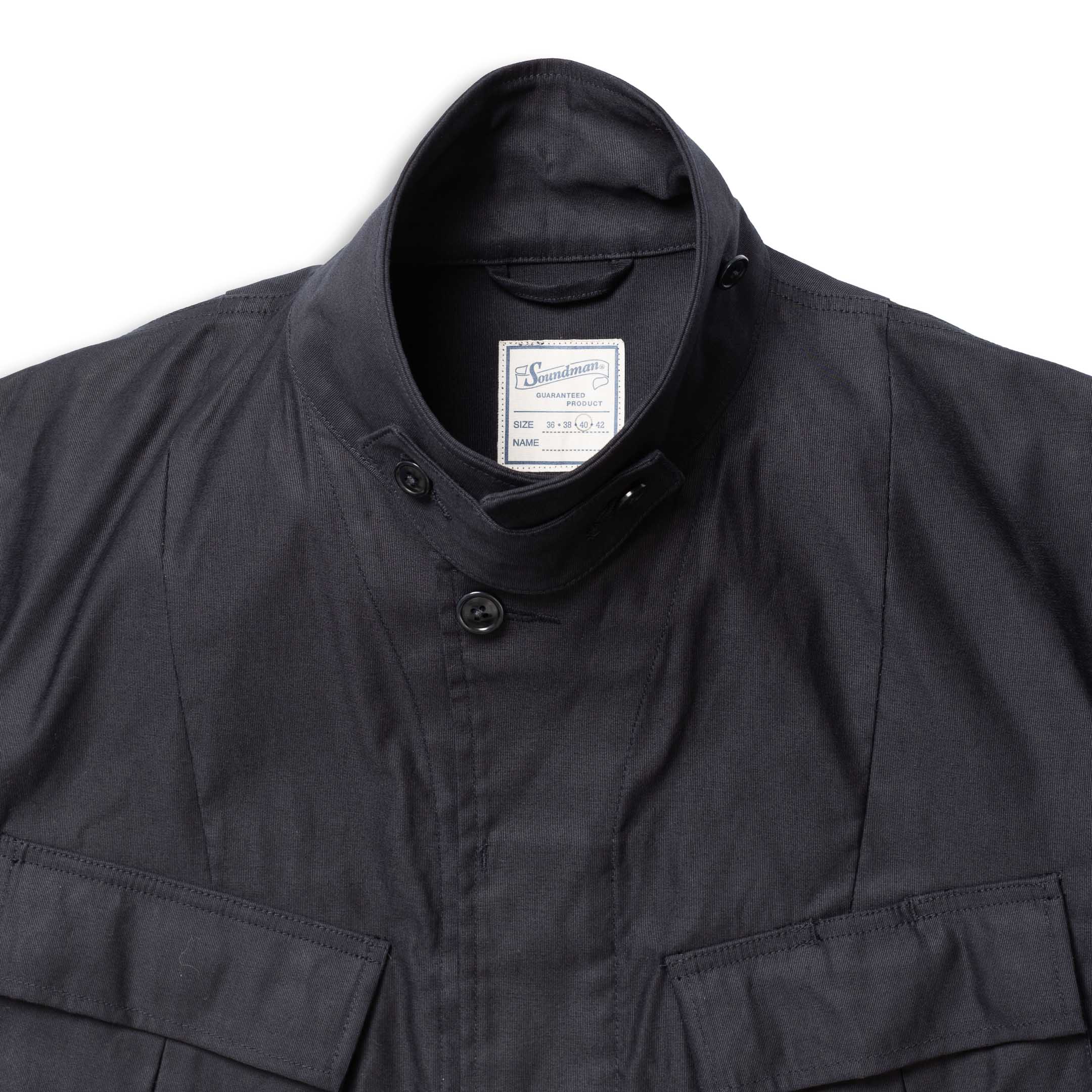 Soundman Albany Fatigue Jacket Dark Navy - Image 5