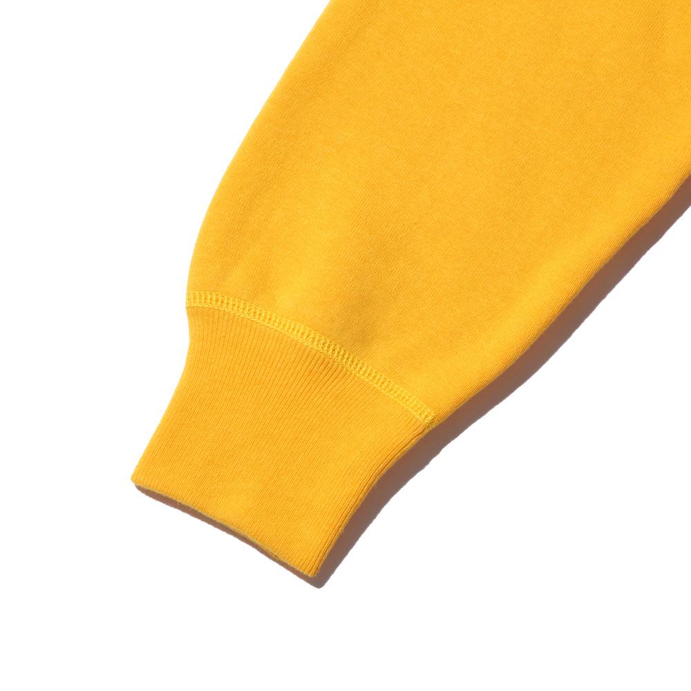 The Real McCoy's 9.oz Loopwheel Raglan Sleeve Sweatshirt Yellow - Image 4