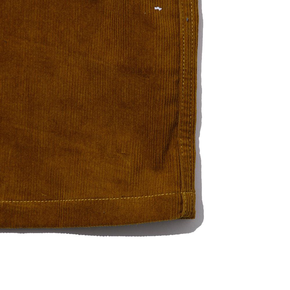 The Real McCoy's Corduroy Open Collar Shirt Mustard - Image 3