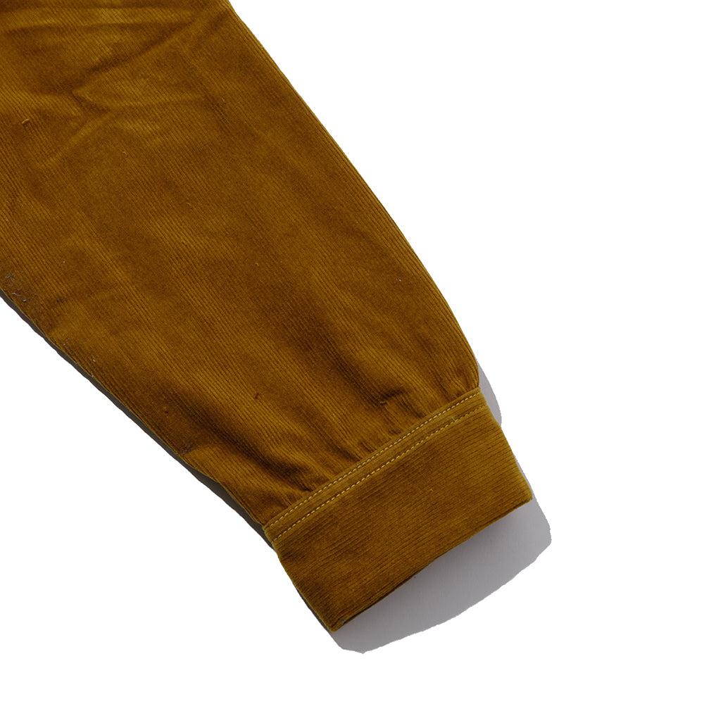 The Real McCoy's Corduroy Open Collar Shirt Mustard - Image 5