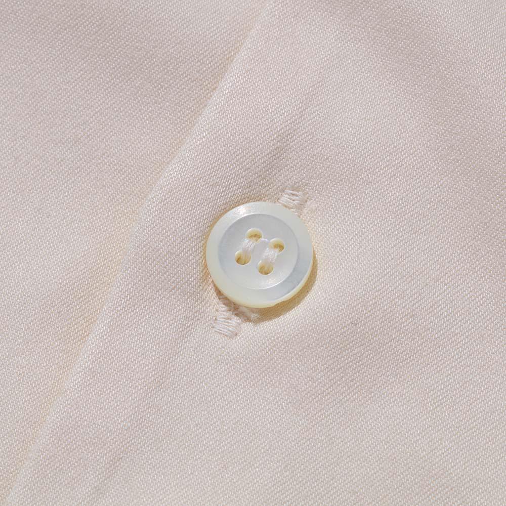 The Real McCoy's Open Collar Rayon Shirt Ecru - Image 3