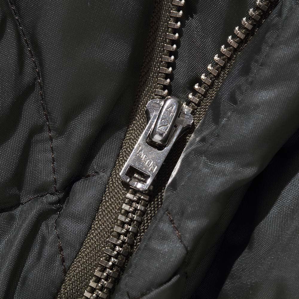 The Real McCoy's Quilted Down Trousers Olive - Image 4