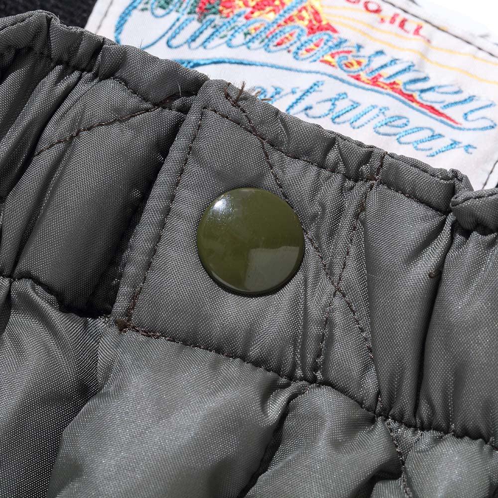 The Real McCoy's Quilted Down Trousers Olive - Image 5