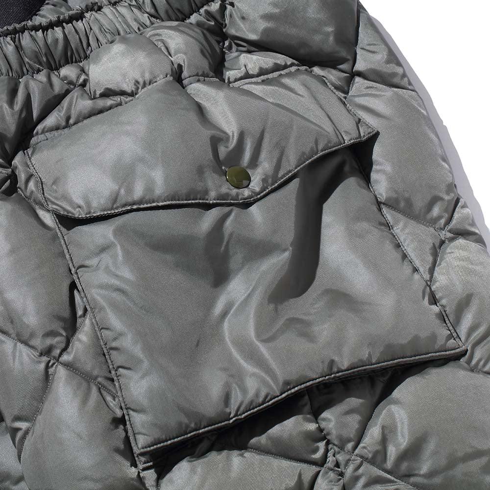 The Real McCoy's Quilted Down Trousers Olive - Image 6