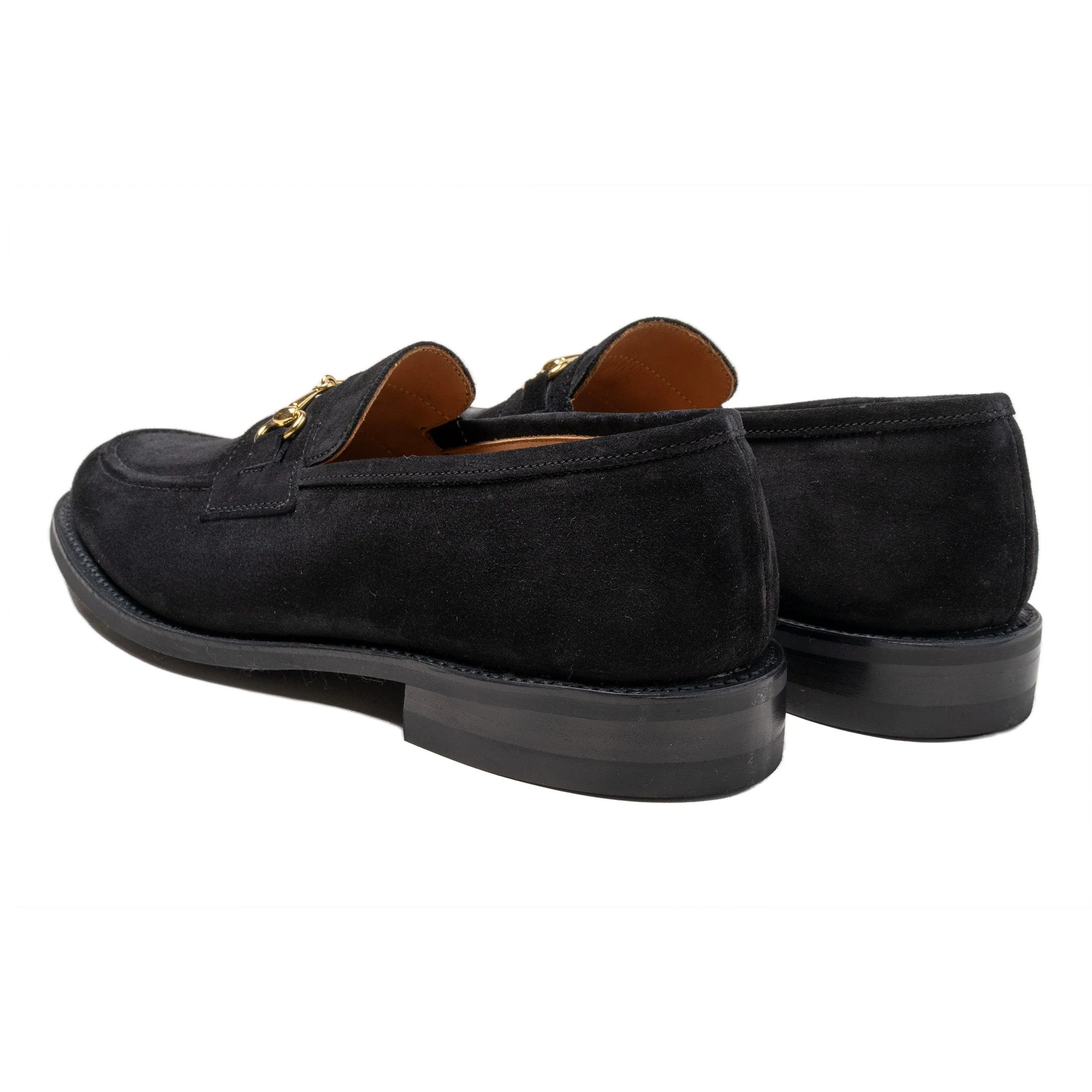 Trickers x Clutch Cafe Leon Horsebit Loafer Black Repello Suede - Image 3