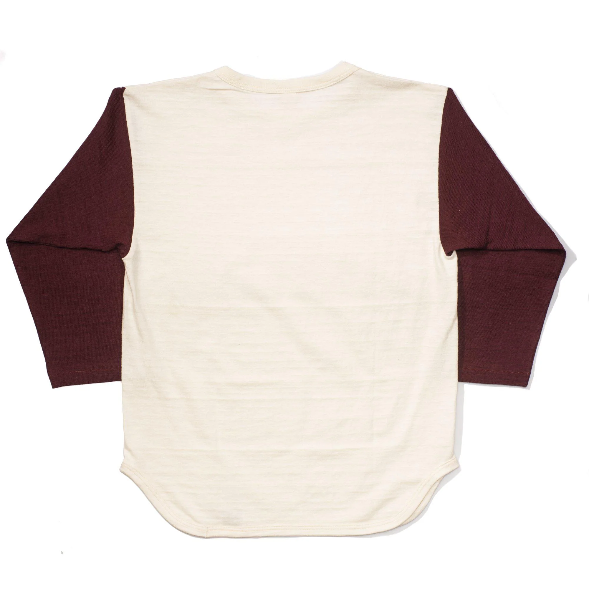 Warehouse & Co Lot. 4800 Baseball Tee Cream/ Bordeaux - Image 4