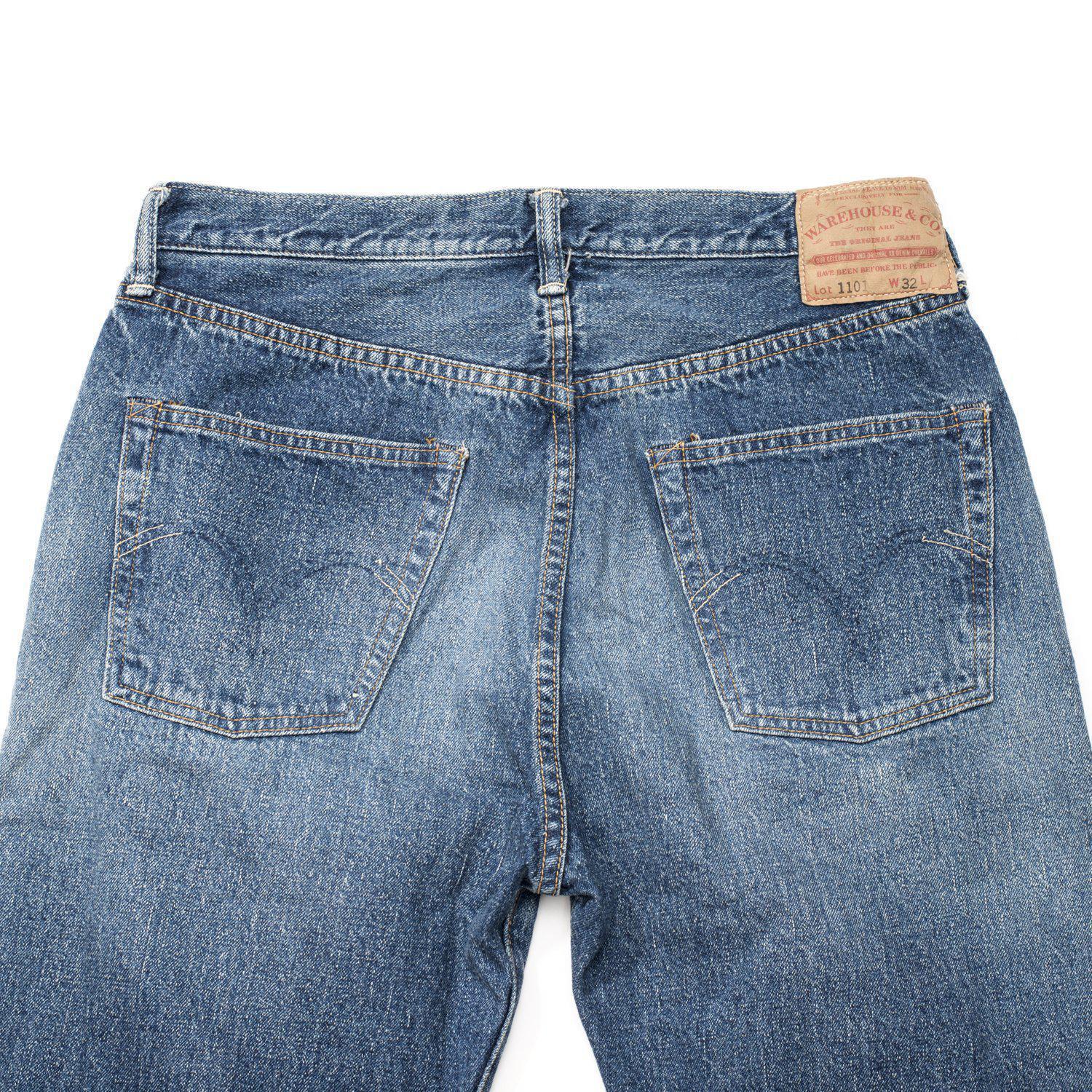 Warehouse & Co. Lot. 1101 Second Hand Series Used Wash Jean 12oz - Image 5